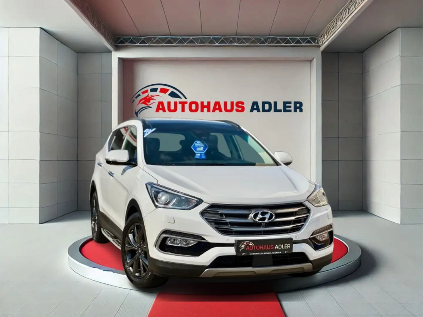 Hyundai SANTA FE blue 25 Jahre 4WD*AUTO*PANO*NAV*SK*360° Blanc - 1