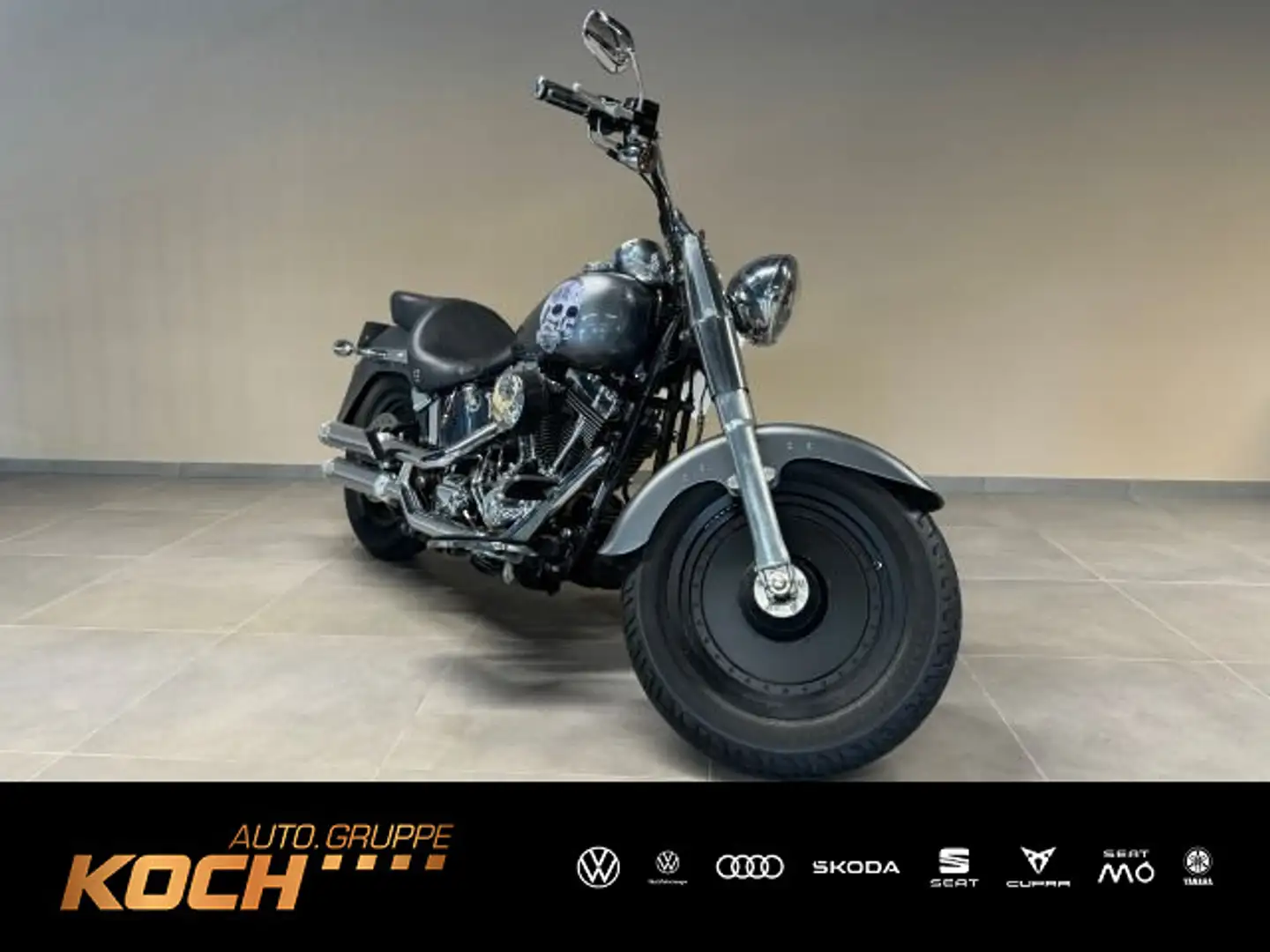 Harley-Davidson Fat Boy Fatboy Custom Air Brush + Penzl Klappena Grau - 1