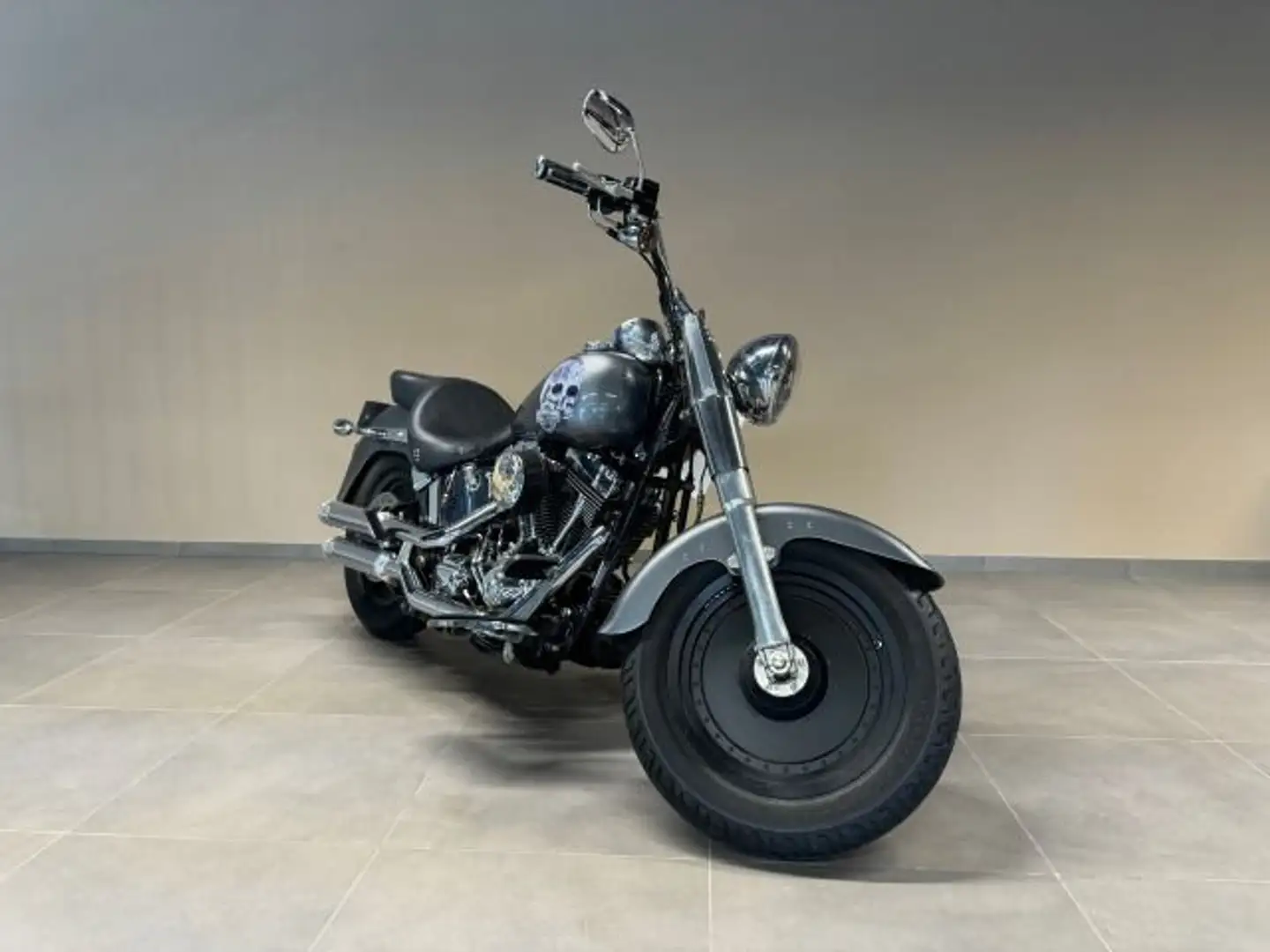 Harley-Davidson Fat Boy Fatboy Custom Air Brush + Penzl Klappena Grau - 2