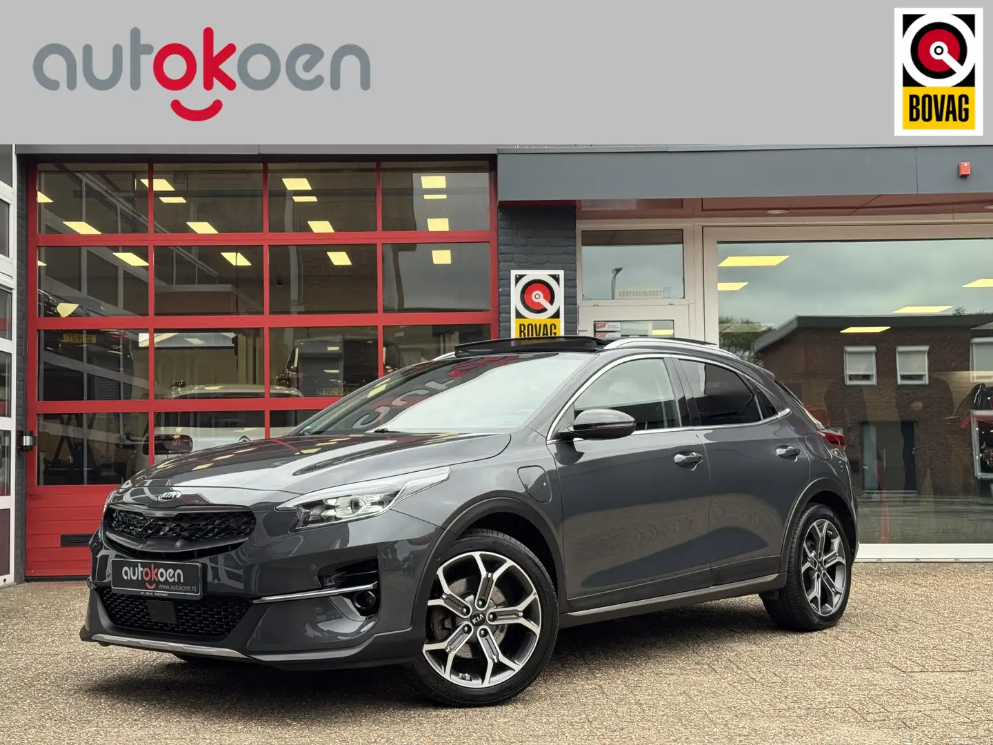Kia XCeed 1.6 GDi PHEV ExecutiveLine *PANO/LEDER/NAVI* Grijs - 1