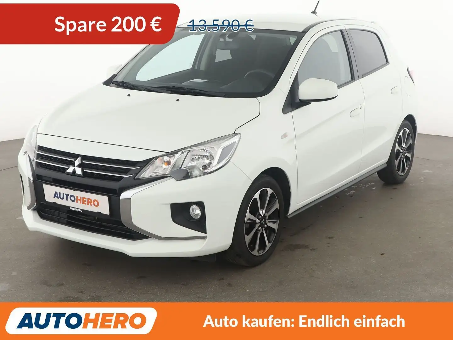 Mitsubishi Space Star 1.2 Intro Edition+ Aut.*NAVI*TEMPO*SHZ*ALU* Weiß - 1