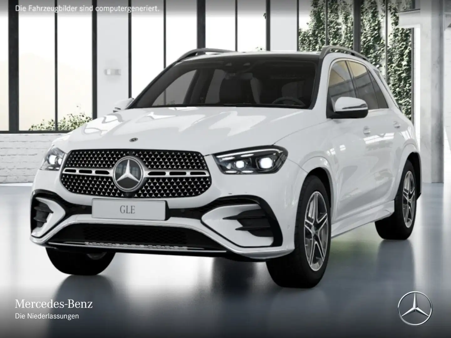 Mercedes-Benz GLE 450 d 4M AMG+PANO+360+AHK+MULTIBEAM+FAHRASS+9G Білий - 2