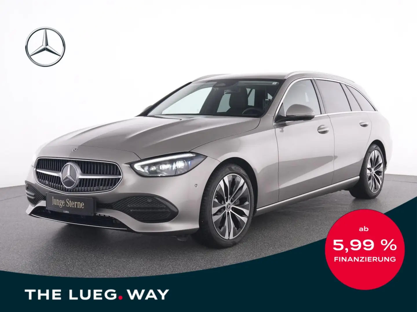 Mercedes-Benz C 200 d T Avantgarde+MBUX+DLight+Mem+Keyl+Amb+RK Silber - 1