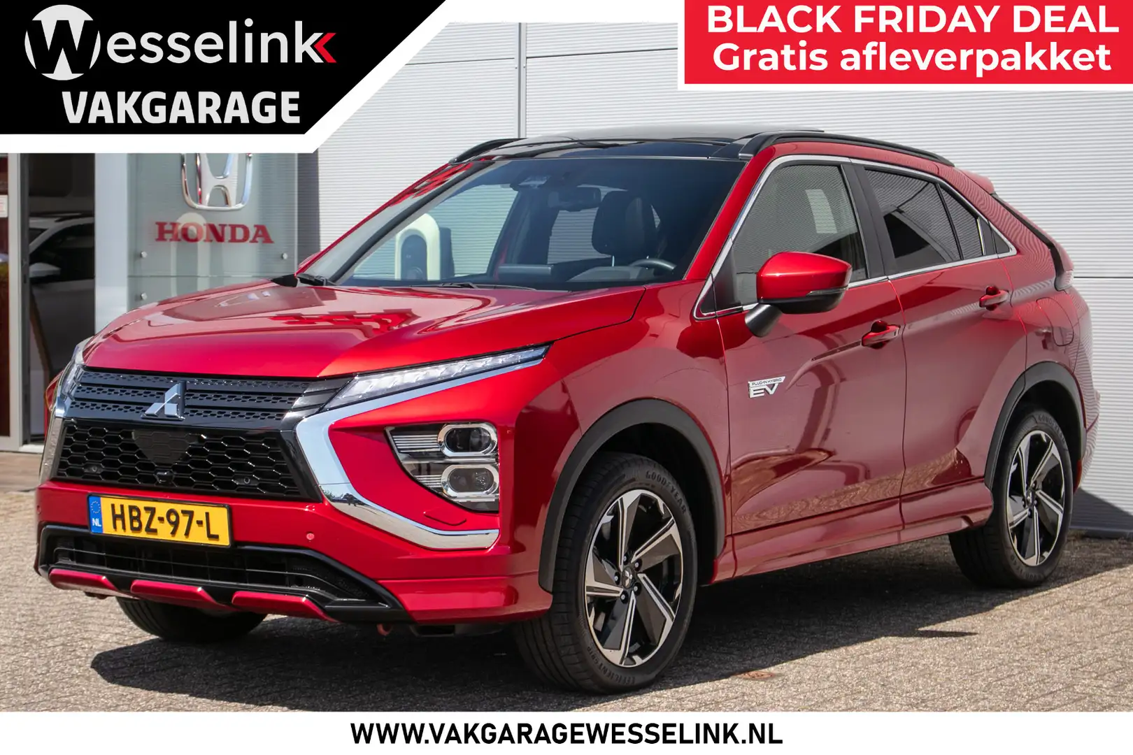 Mitsubishi Eclipse Cross 2.4 PHEV Instyle - Pano dak | Leder | Carplay | HU Rot - 1