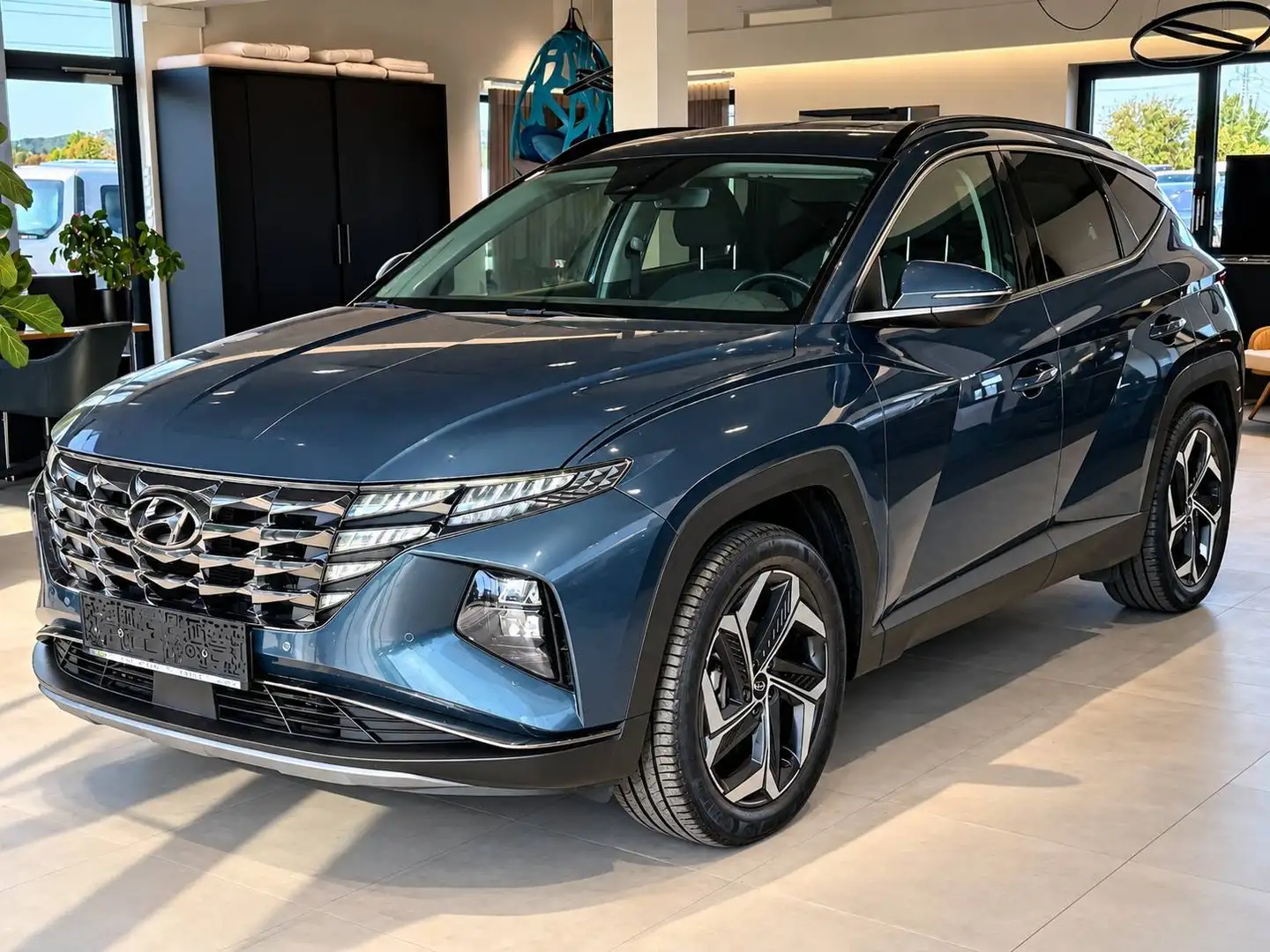 Hyundai TUCSON Tucson-Tempomat+Spurhalteassistent+Navi+Kamera+1.Besitz Blau - 2