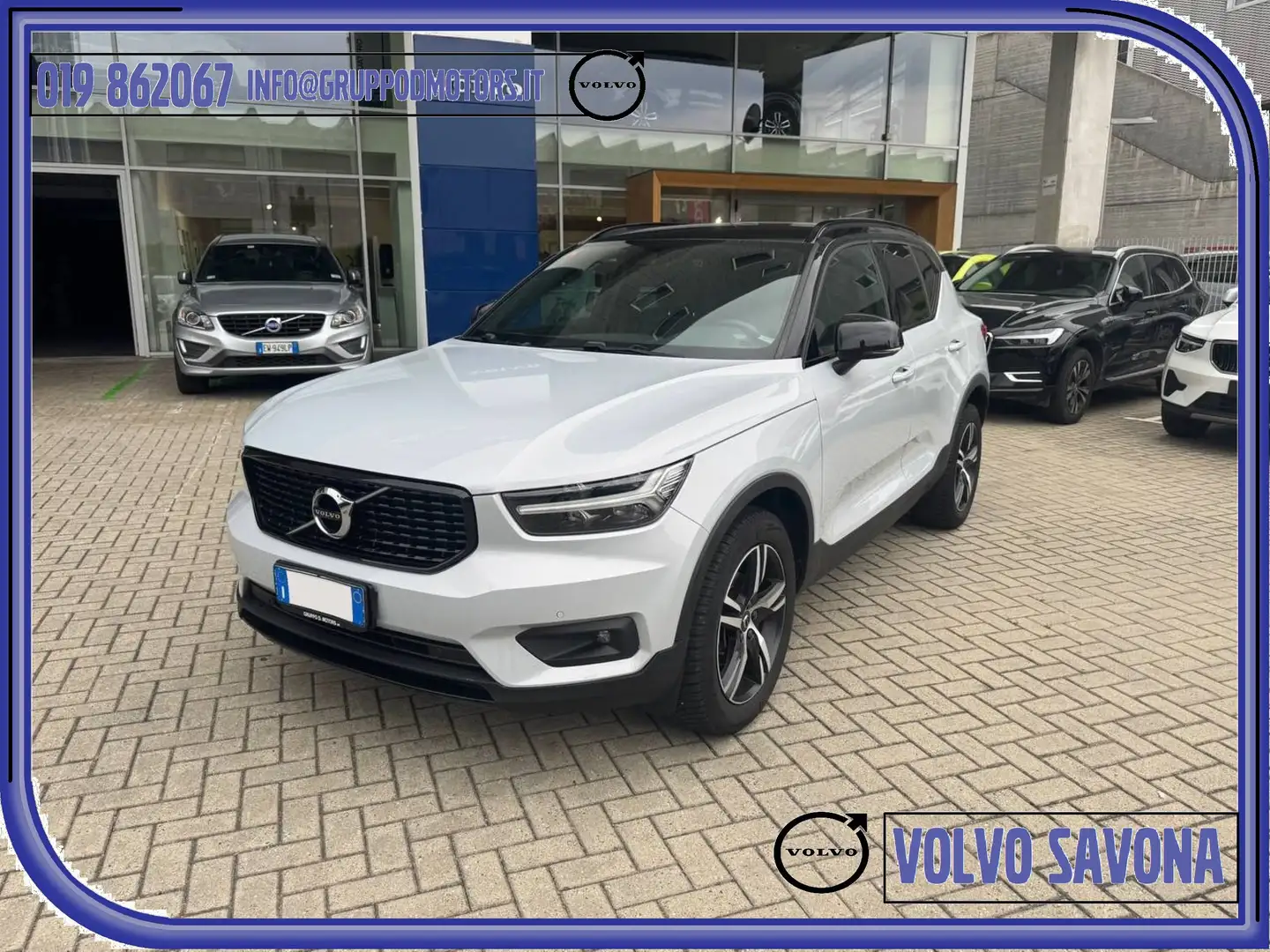 Volvo XC40 2.0 D3 R-design AUT-UNICO PROPRIETARIO-TAGLIANDI Grigio - 1