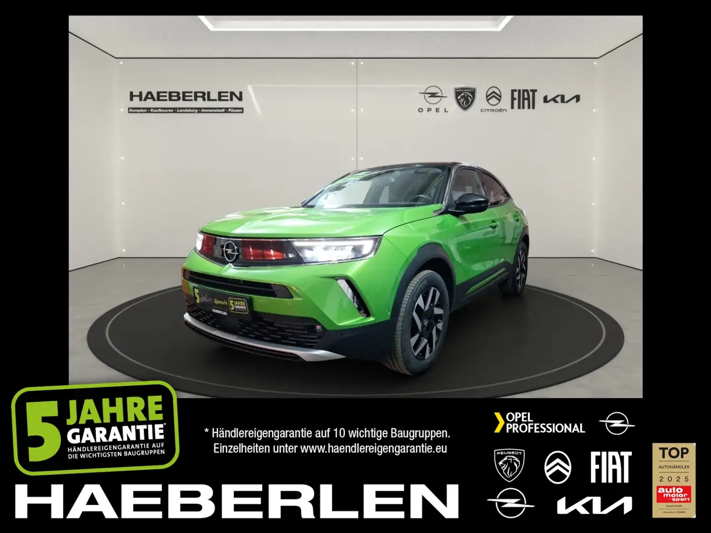 Opel Mokka 1.2 Turbo Elegance FLA SpurW LM KAM LED Grün - 1