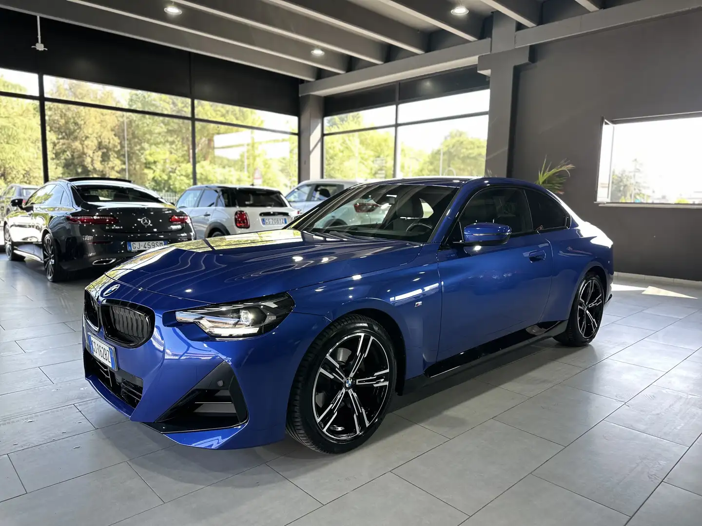 BMW 220 220d Coupe mhev 48V MSport auto IVA Bleu - 2