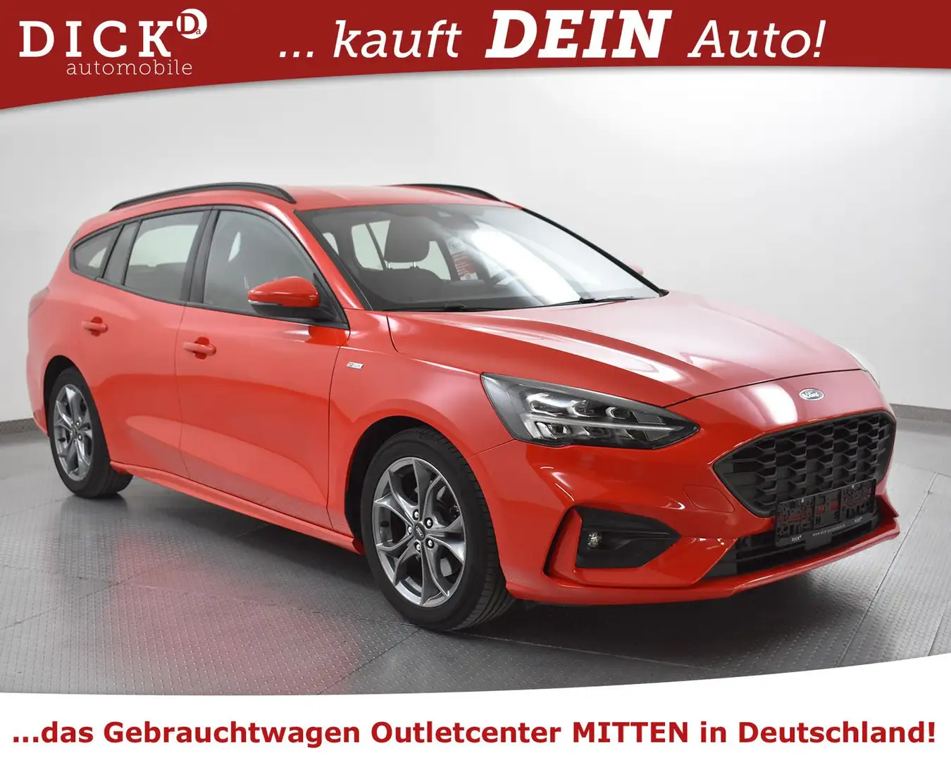 Ford Focus Tur 1.0 EB Aut ST-Line NAV+LED+SHZ+B&O+DAB Rot - 1