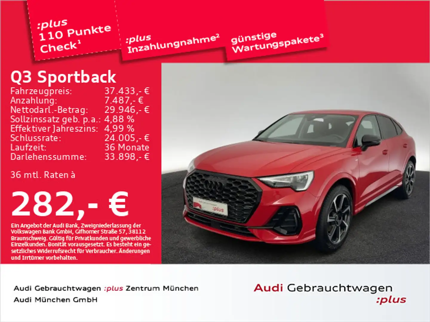 Audi Q3 35 TFSI S tronic S line Virtual/Nav Rot - 1