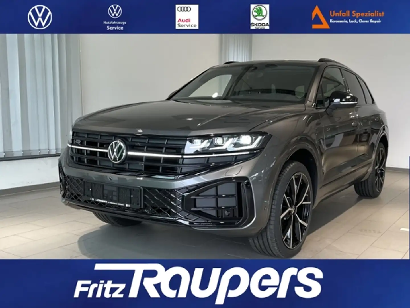 Volkswagen Touareg R-Line 3,0 TDI 4M +PANODACH+BLACK STYLE Šedá - 1