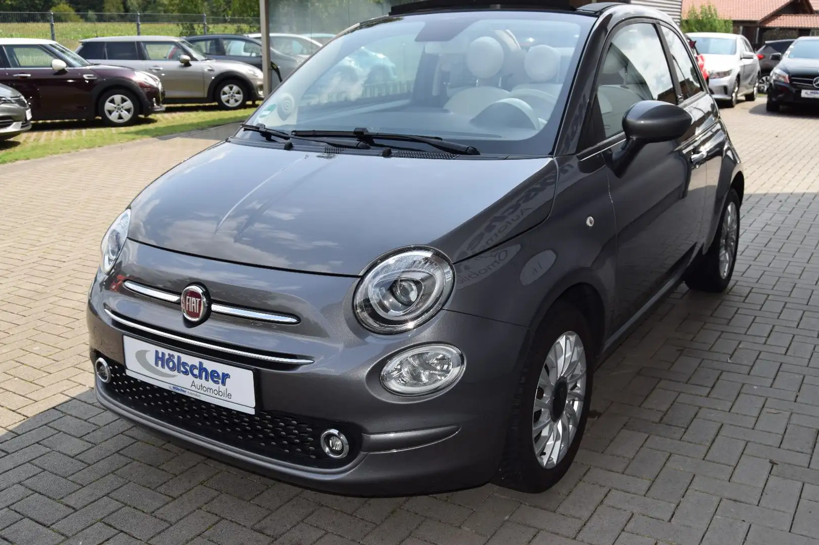 Fiat 500C Cabrio!AUTOM!Parks,Tempom,LM,Felg,Allw,,, Grau - 2