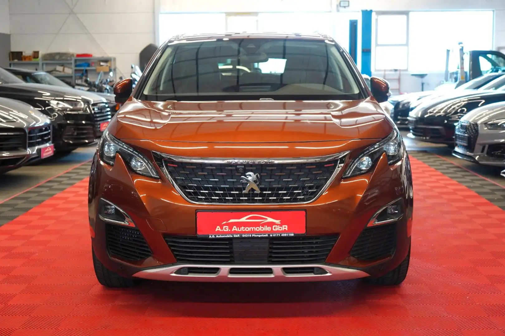 Peugeot 3008 Allure 1.2 Ltr. LED*Navi*Temp*Pano*Spur*AHK Portocaliu - 2