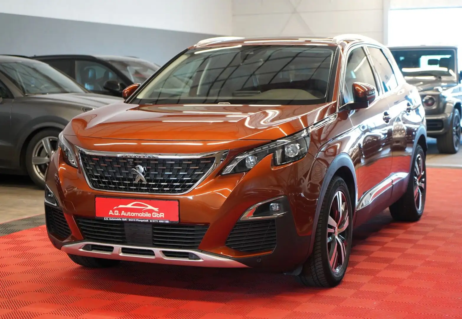 Peugeot 3008 Allure 1.2 Ltr. LED*Navi*Temp*Pano*Spur*AHK Portocaliu - 1