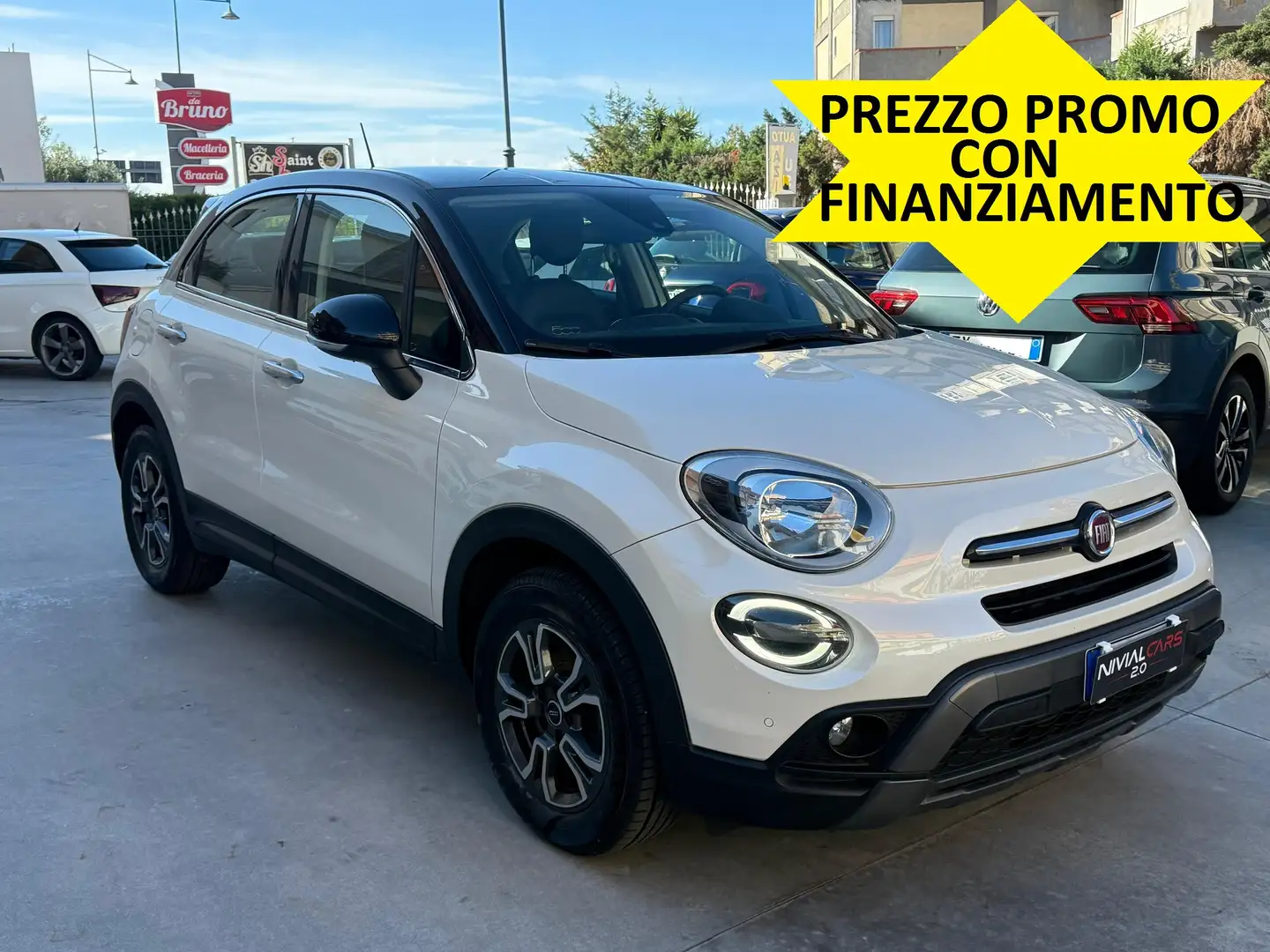 Fiat 500X Cross 1.3MJT BICOLOR PERLA/NERO-NAVI-CAMERA Bianco - 1