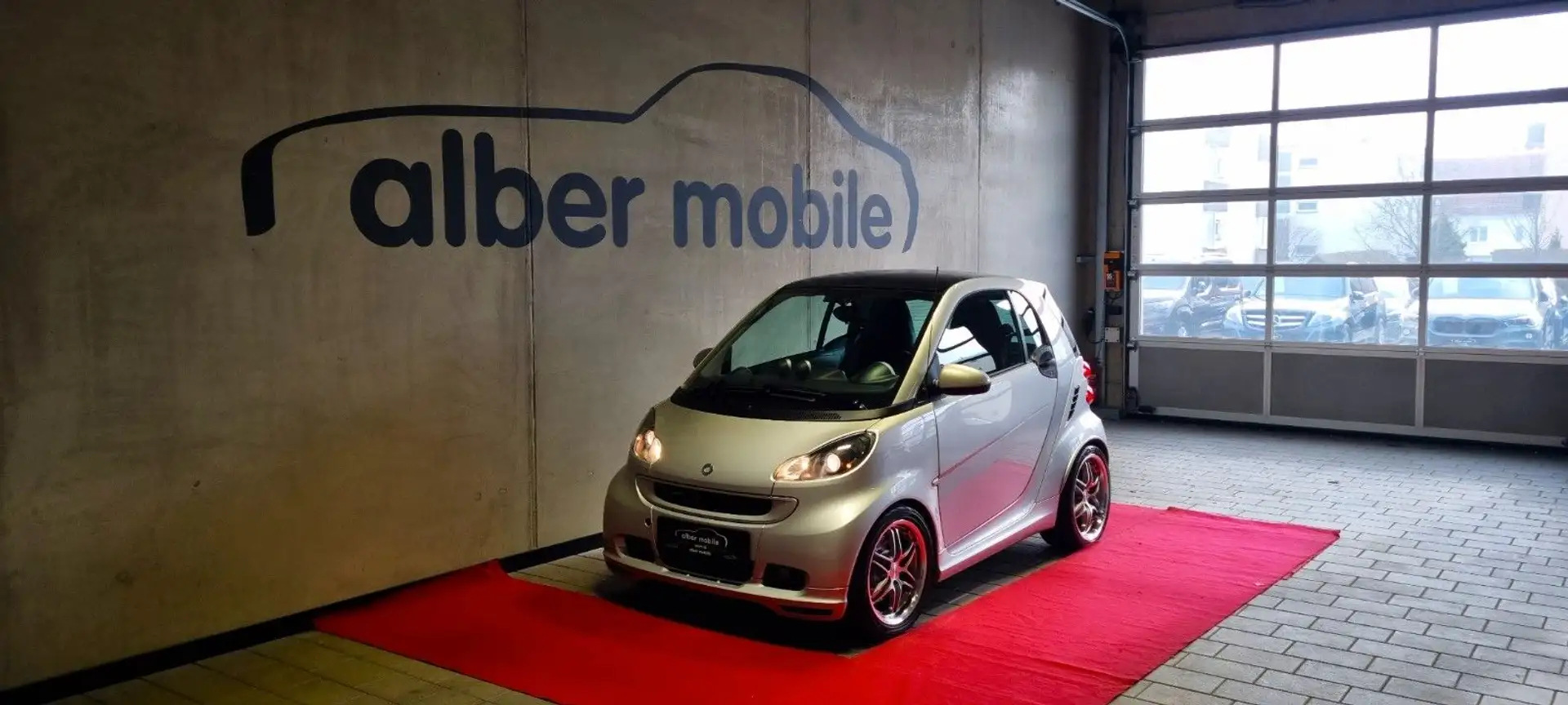 smart forTwo Fortwo coupe Brabus Xclucive Leder Pano Tempo Silber - 1