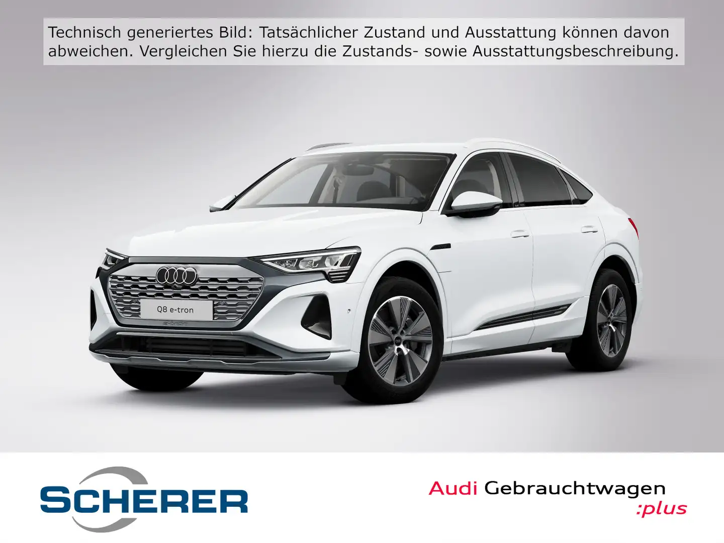 Audi Q8 e-tron advanced 50 e-tron quattro 2 Weiß - 1