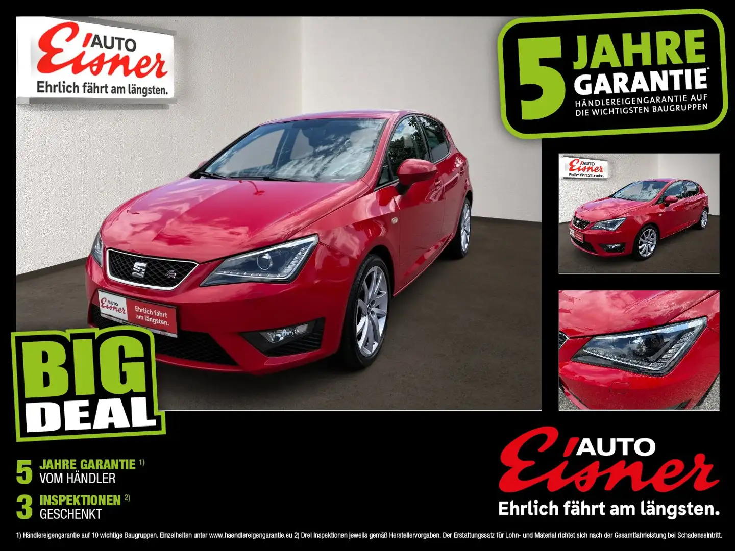 SEAT Ibiza 1.2 TSI FR BiXenon LM PDC SportS. Xenon Rot - 1