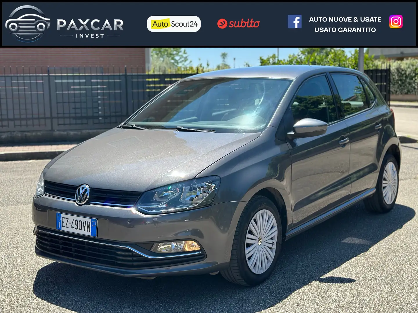 Volkswagen Polo 1.4 TDI 90CV DSG BLUEMOTION AUTOMATICA NEOPATENTAT Silber - 1
