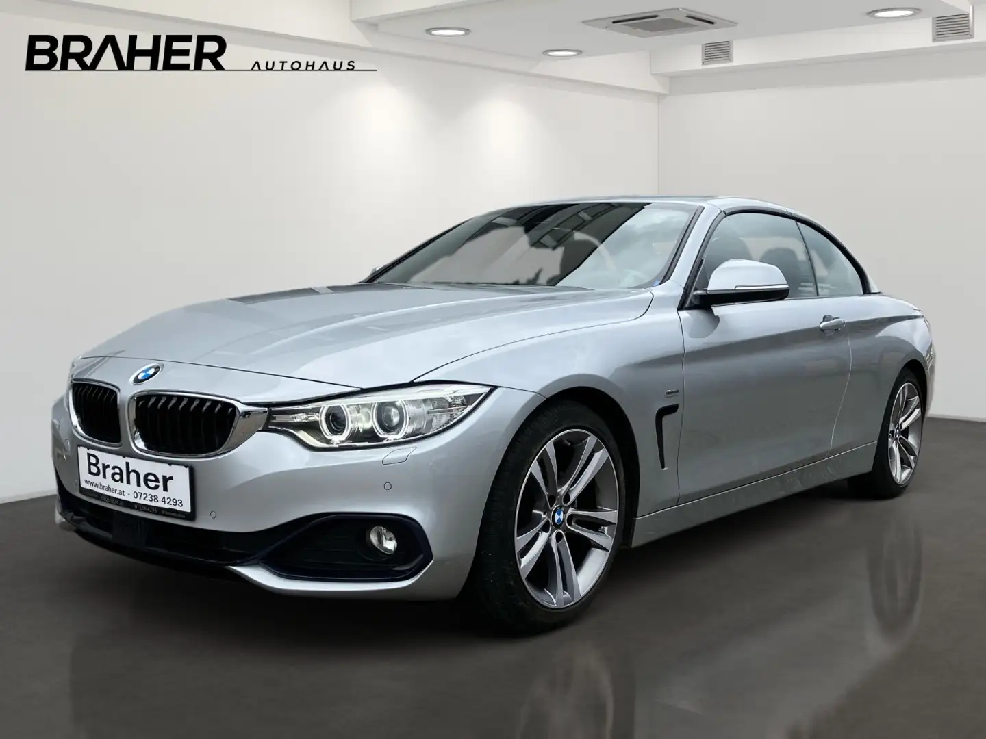 BMW 420 4 Cabrio d Cabrio Sport Line HUD Ambi KeyGo Argento - 2