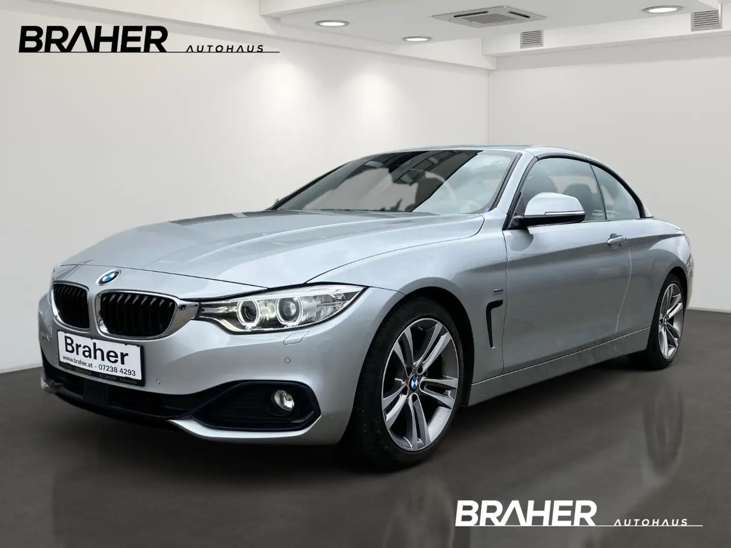 BMW 420 4 Cabrio d Cabrio Sport Line HUD Ambi KeyGo Argento - 1
