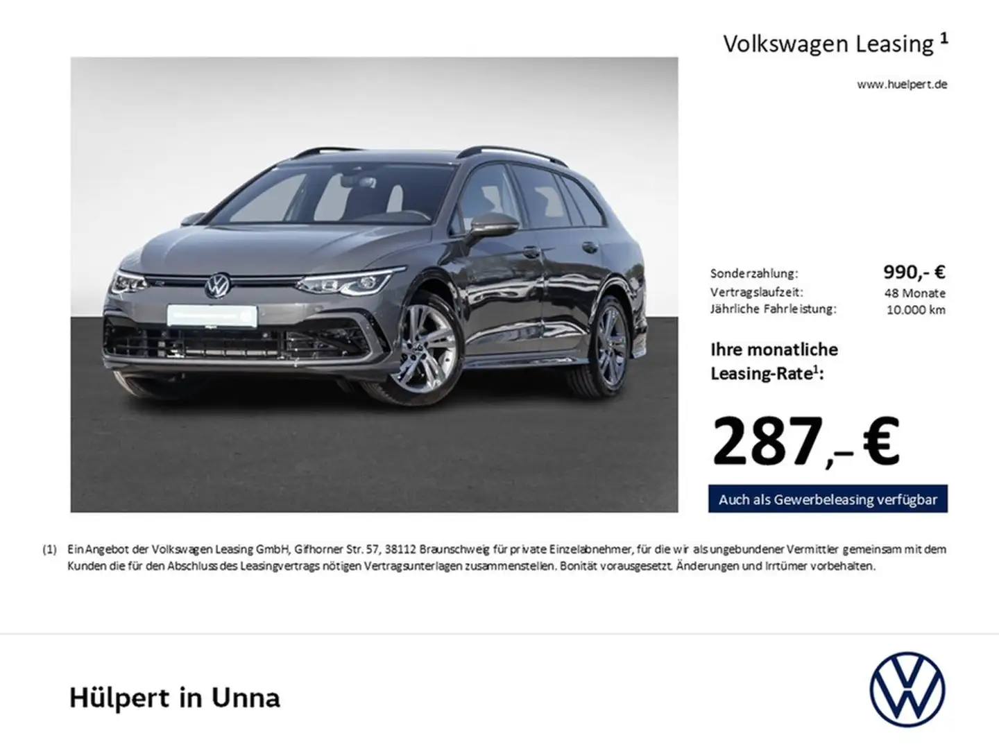 Volkswagen Golf Variant VIII 1.5 R-LINE AHK ACC LM17 NAVI Grau - 2