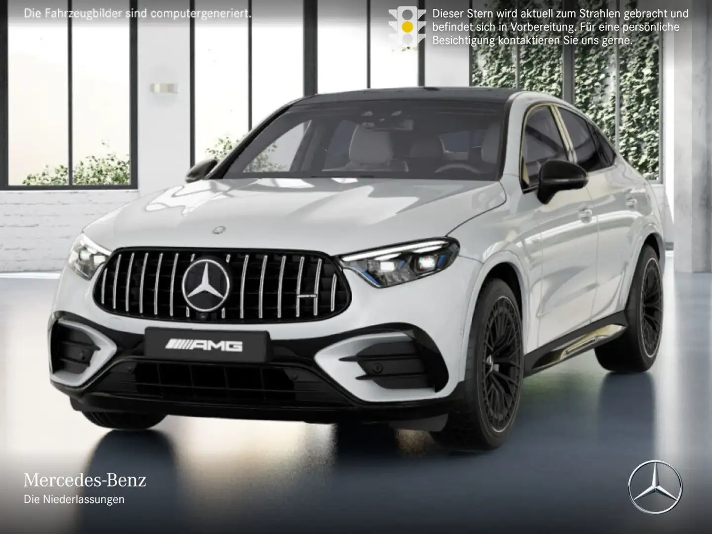 Mercedes-Benz GLC 43 AMG GLC 43 4M NIGHT+PANO+360+AHK+STHZG+BURMESTER+9G Weiß - 2