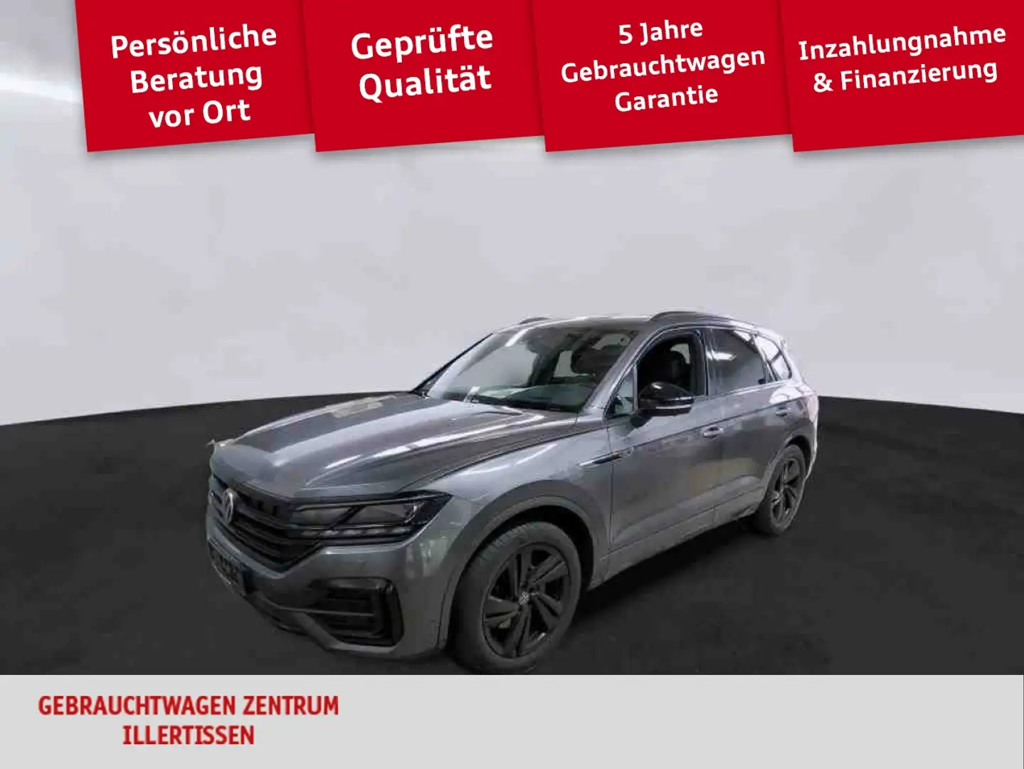 Volkswagen Touareg 3.0 TDI 4M R-Line *HEAD-UP*PANO*MATRIX*KAMERA* Grau - 1