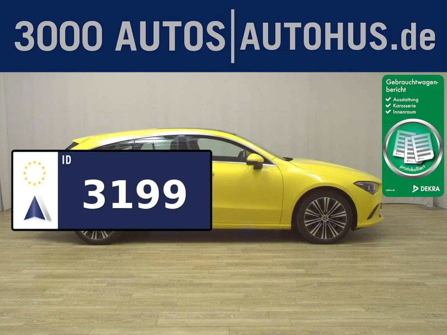 Mercedes-Benz CLA 200 SB Progressive Pano Navi LED Leder MBUX Gelb - 1