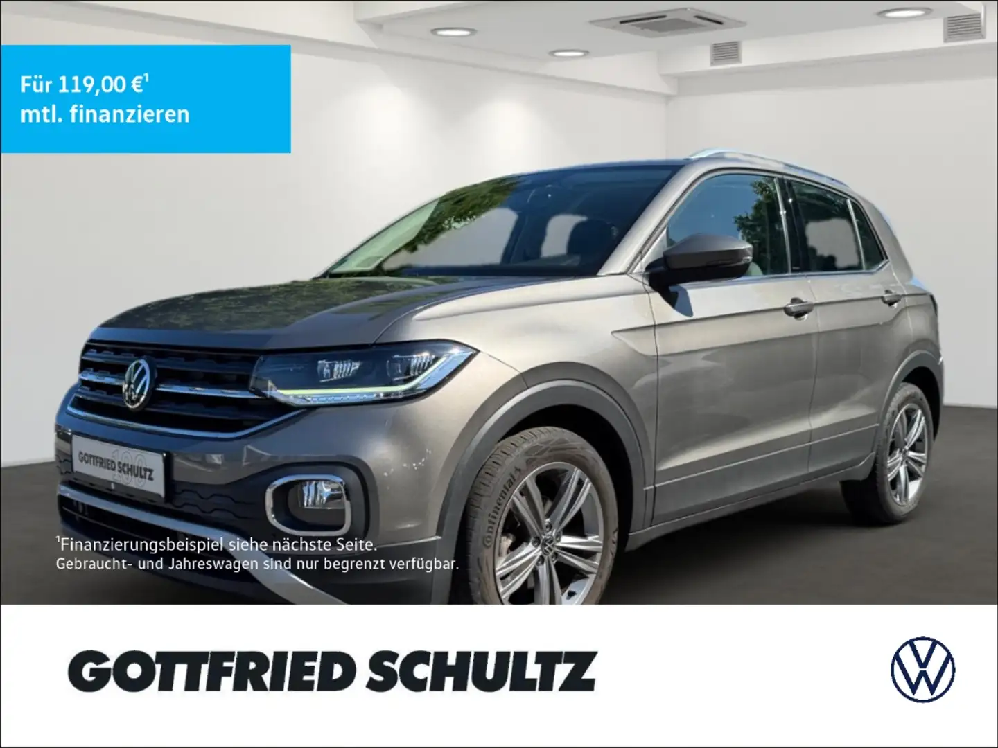 Volkswagen T-Cross 1.0 TSI DSG KAM ACC LED SHZ PDC LM Gris - 1
