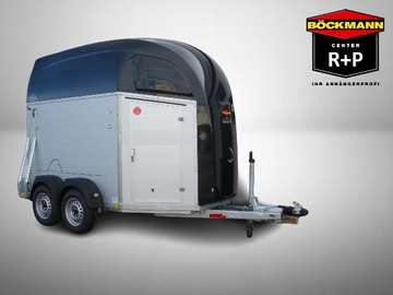 Champion R Schwarz 2-Pferdeanhänger