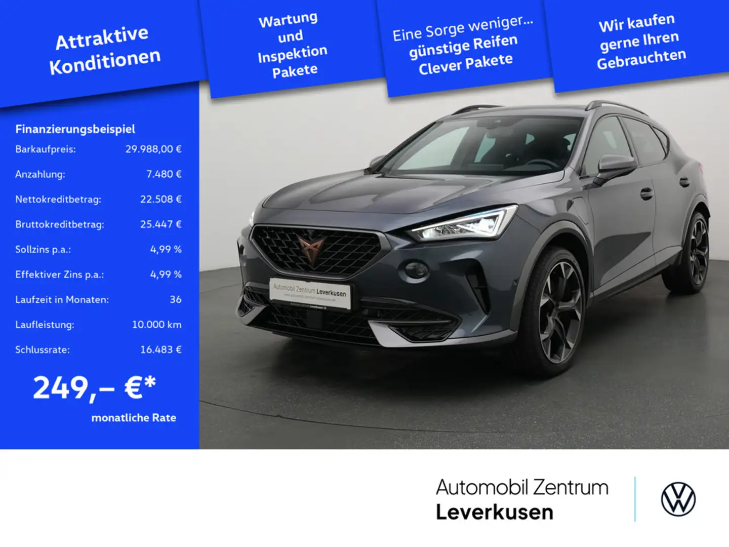 CUPRA Formentor VZ e-Hybrid PANO AHK ACC LEDER NAVI Grau - 1