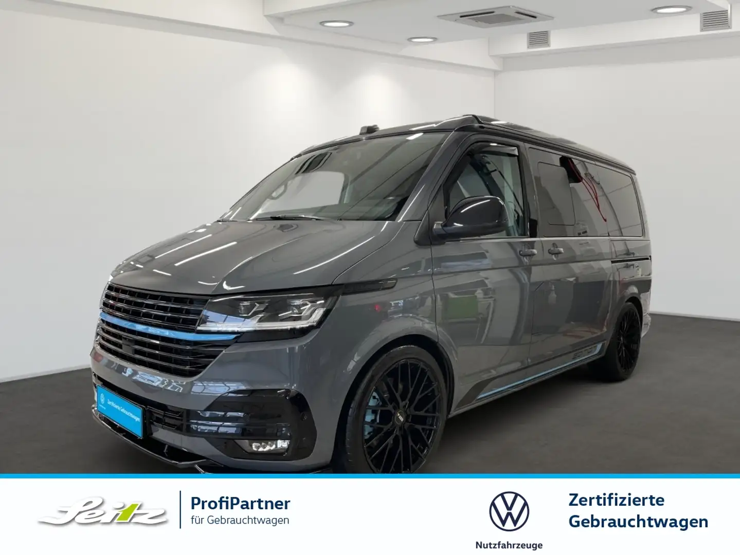 Volkswagen T6.1 California 2.0 TDI 4M KR Beach Tour Edition *6-SITZER*AHK*KAM Grijs - 1
