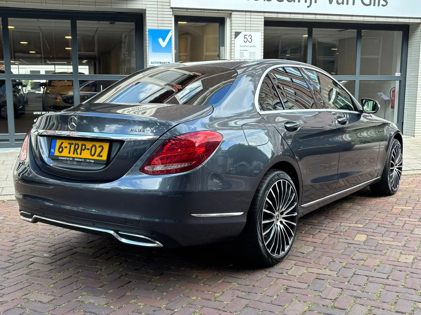 Mercedes-Benz C 220 CDI Ambition Comfort AUTOMAAT | AIRCO | LEDER | LE Grijs - 2