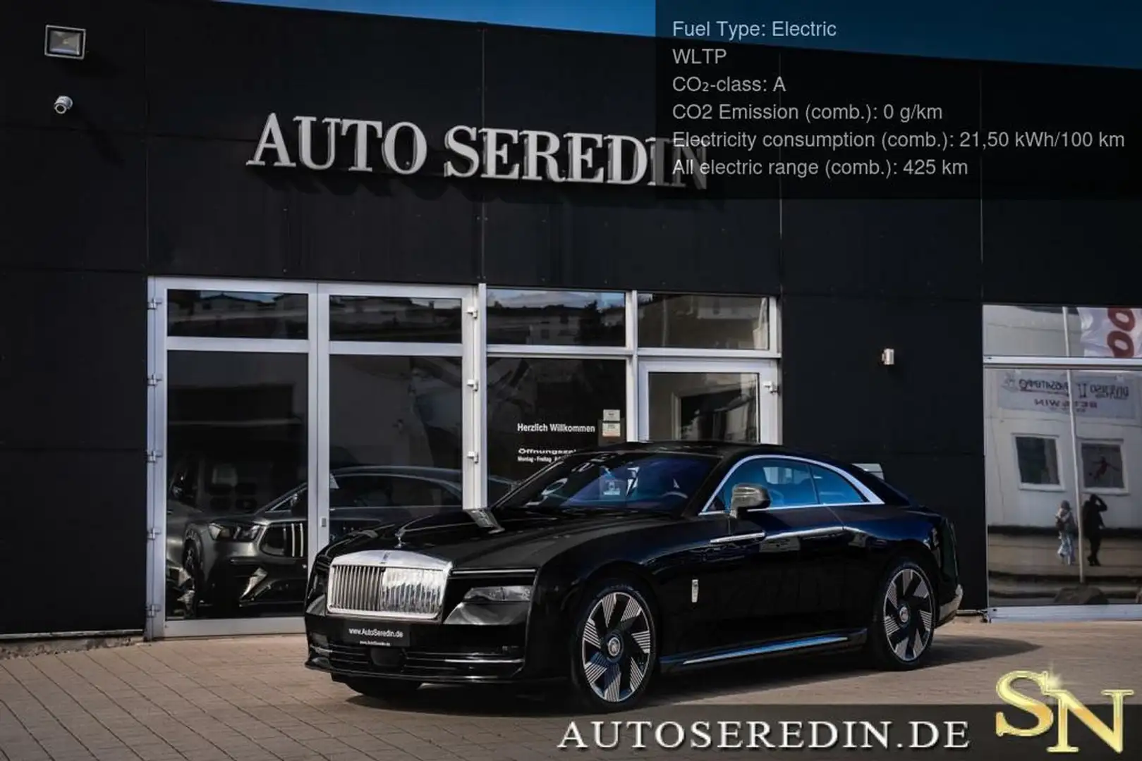 Rolls-Royce Spectre BLACK/TURCHESE PROD25 + STARLIGHT Negru - 1