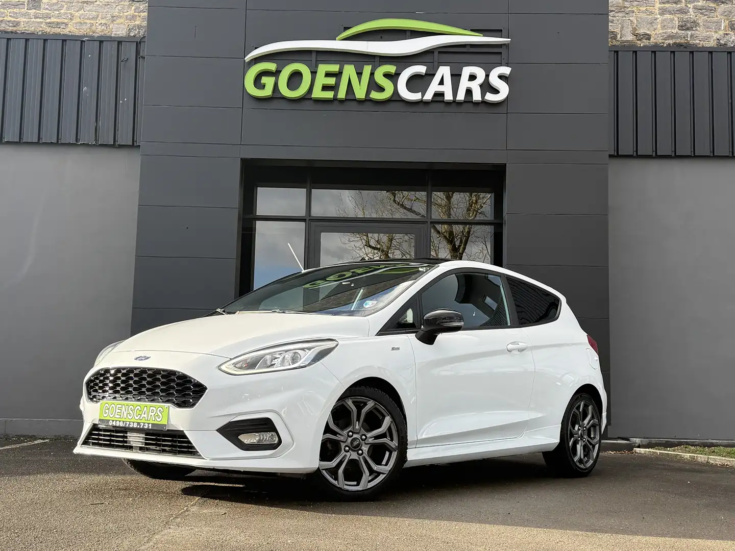Ford Fiesta Fiesta 1.0T ST-LINE GPS,CLIM,CRUISE,GARANTIE… Blanc - 1
