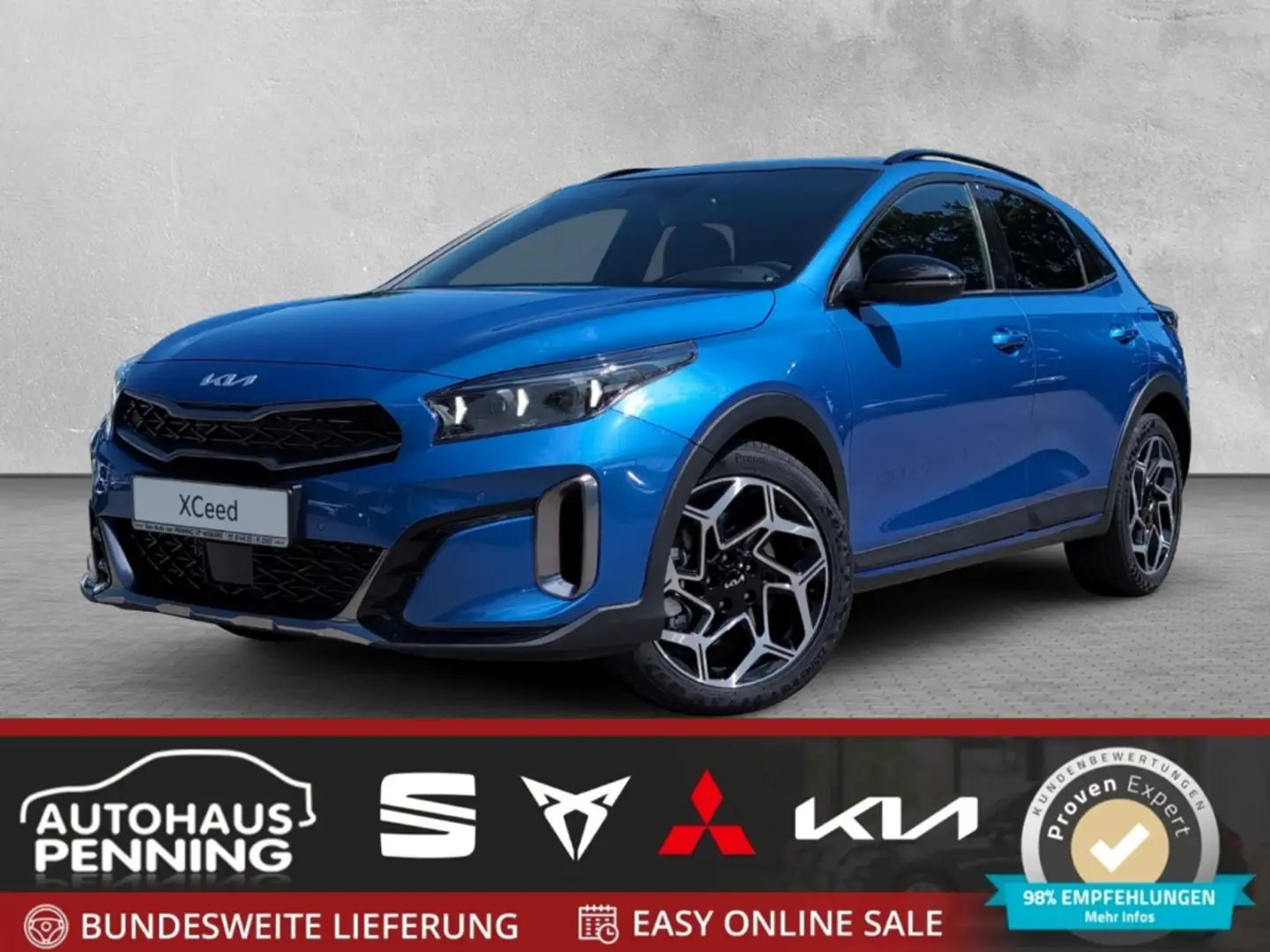 Kia XCeed 1.6T 180 DCT7 / UPE: 41.550,- € / GT-LINE LEDER GL Blau - 1