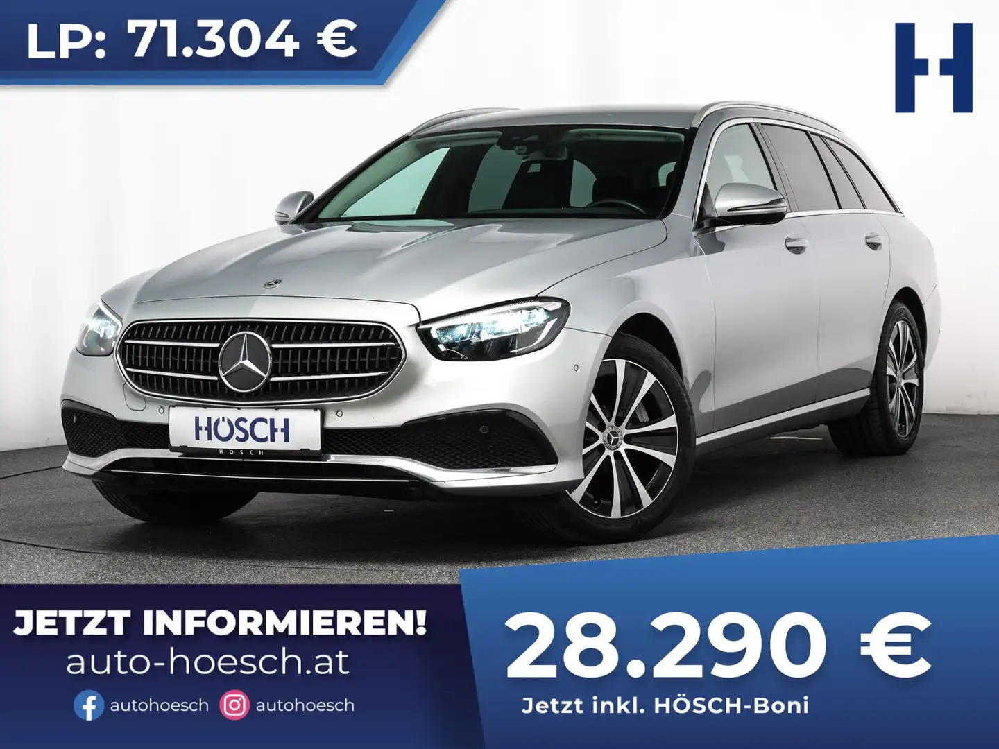 Mercedes-Benz E 300 de T Avantgarde PREMIUM ANGEBOT ++ Silber - 1