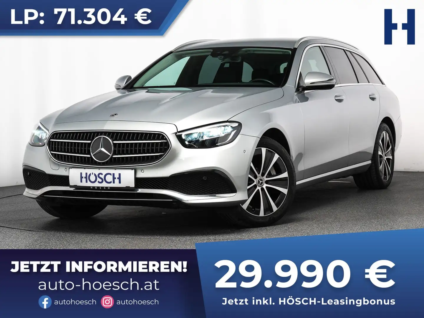 Mercedes-Benz E 300 de T Avantgarde PREMIUM ANGEBOT ++ Silber - 1