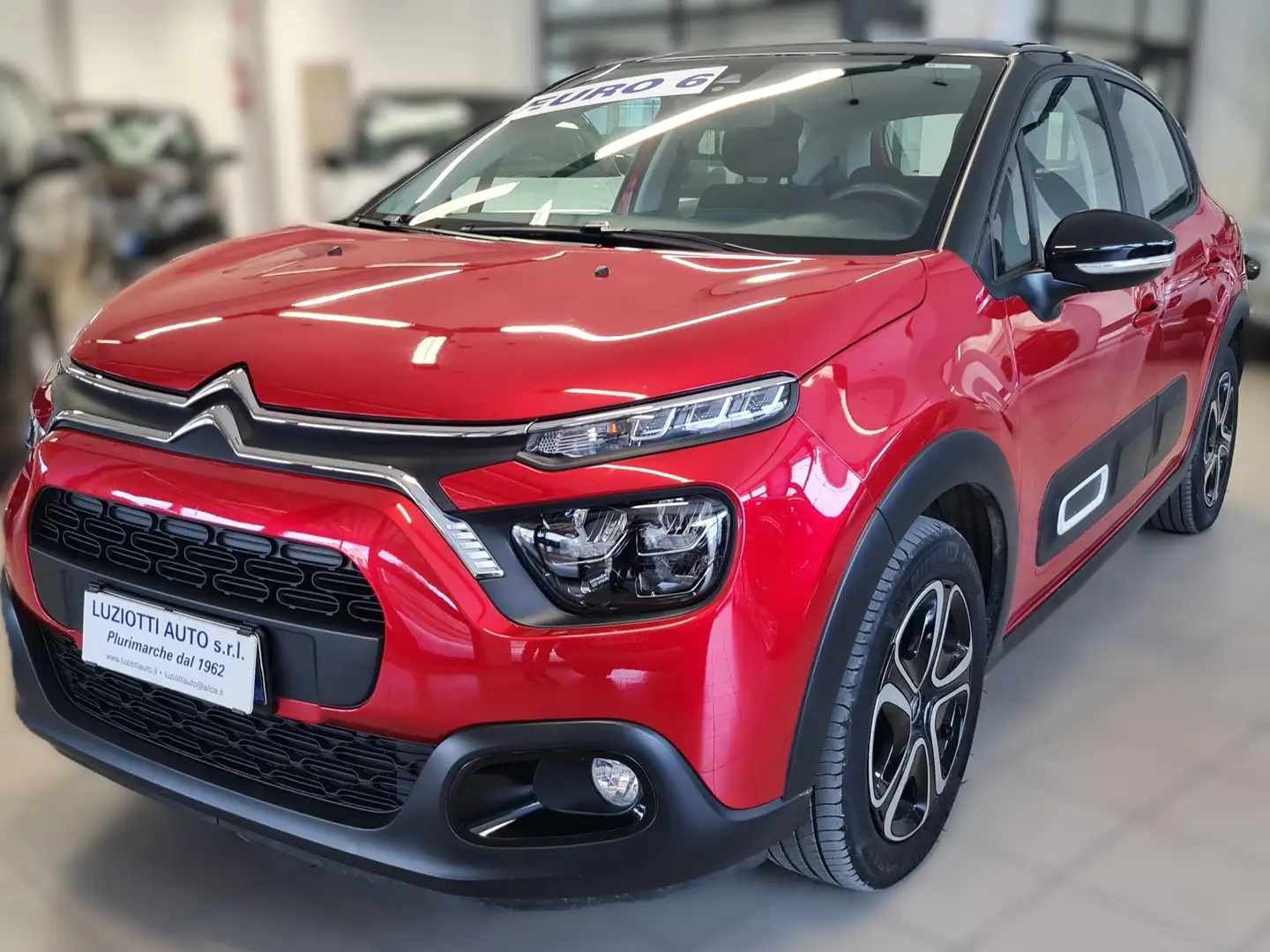 Citroen C3 CITROEN C3 1.2 SHINE 82CV OK NEOPATENTATI Rosso - 2