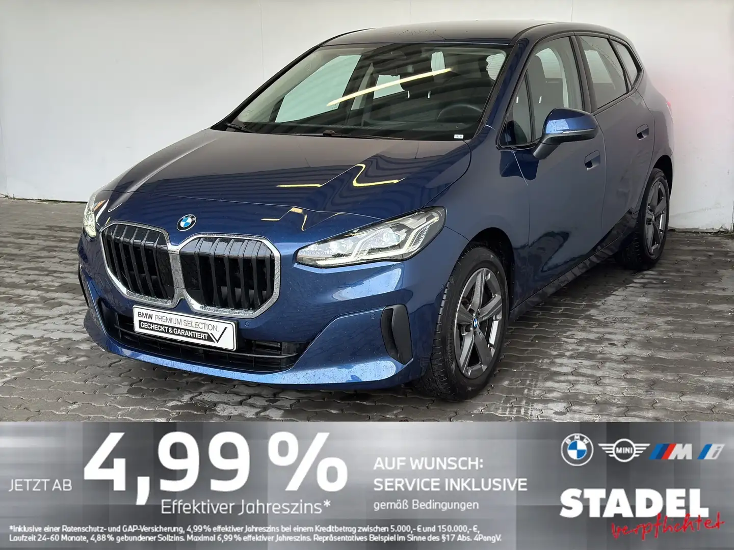 BMW 216 i Active Tour Navi.LED.ACC.RFK.KomfZg Blau - 2