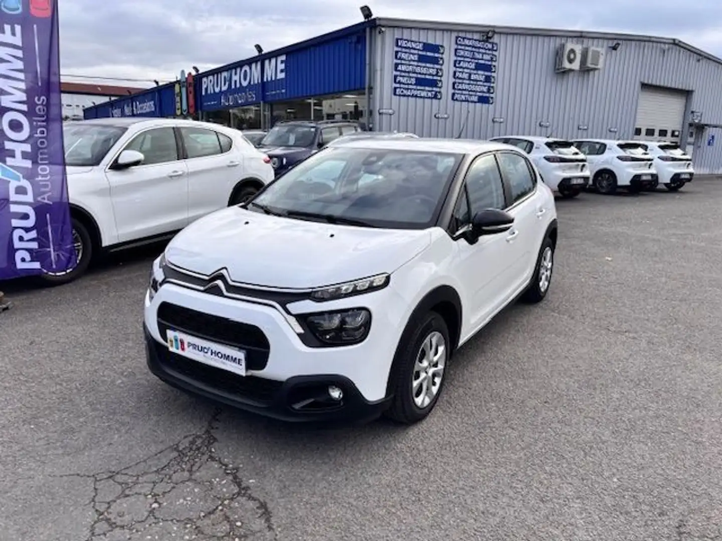 Citroen C3 1.2 PURETECH 83CH S\u0026S FEEL BUSINESS Blanc - 1
