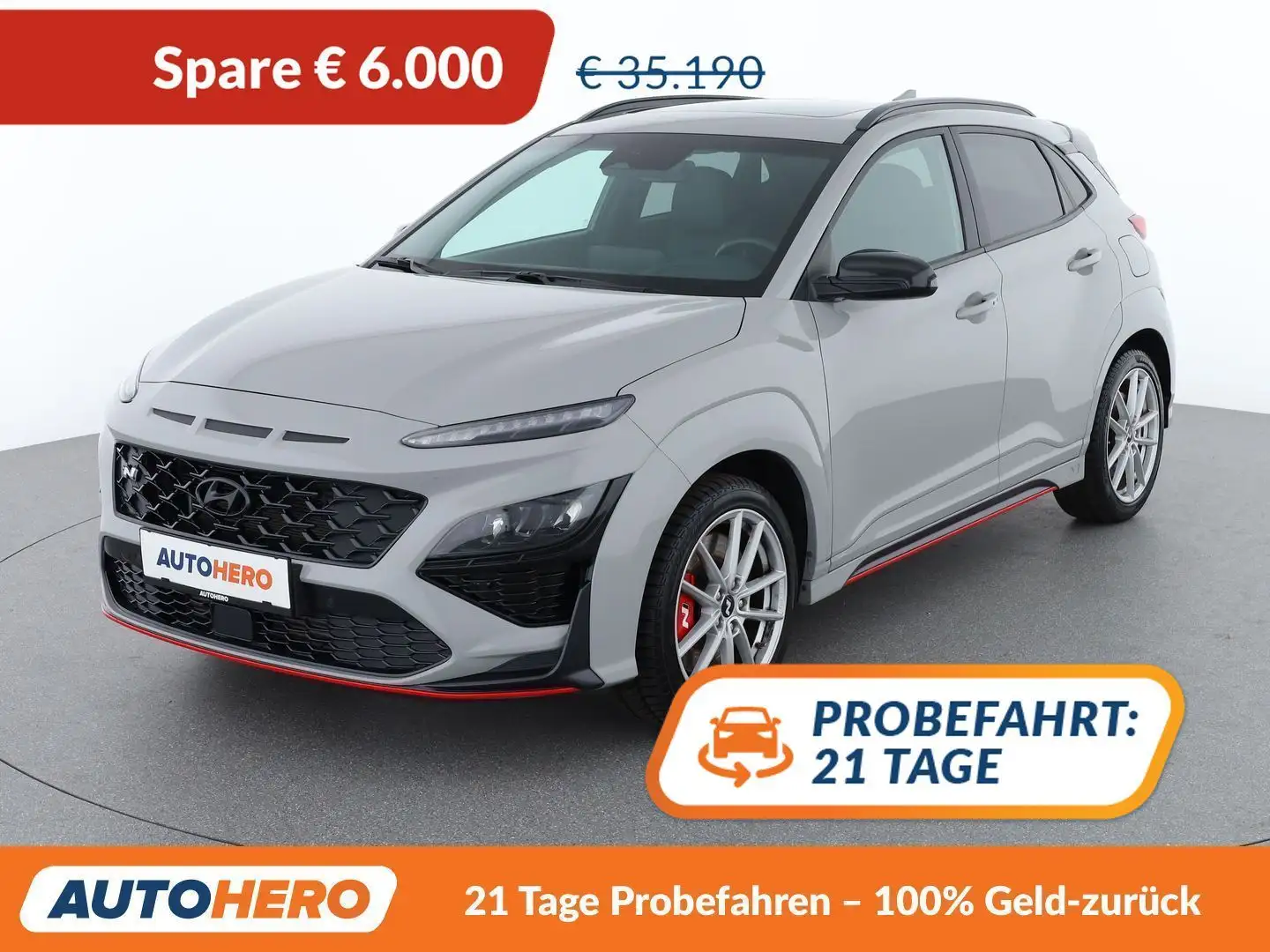 Hyundai KONA 2.0 T-GDI N 2WD Aut. *LED*HUD*ACC*SPUR*TOT*CAM* Grau - 1