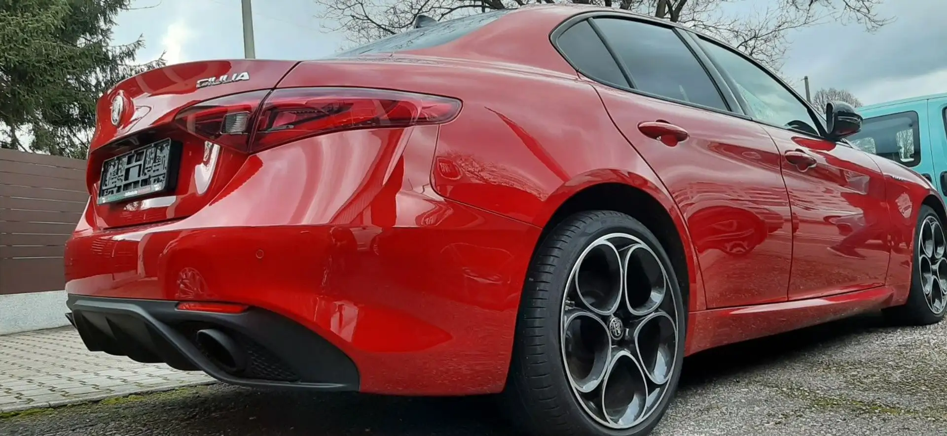 Alfa Romeo Giulia Veloce Q4/Panodach/Garantie/Top Ausstat. Rosso - 2