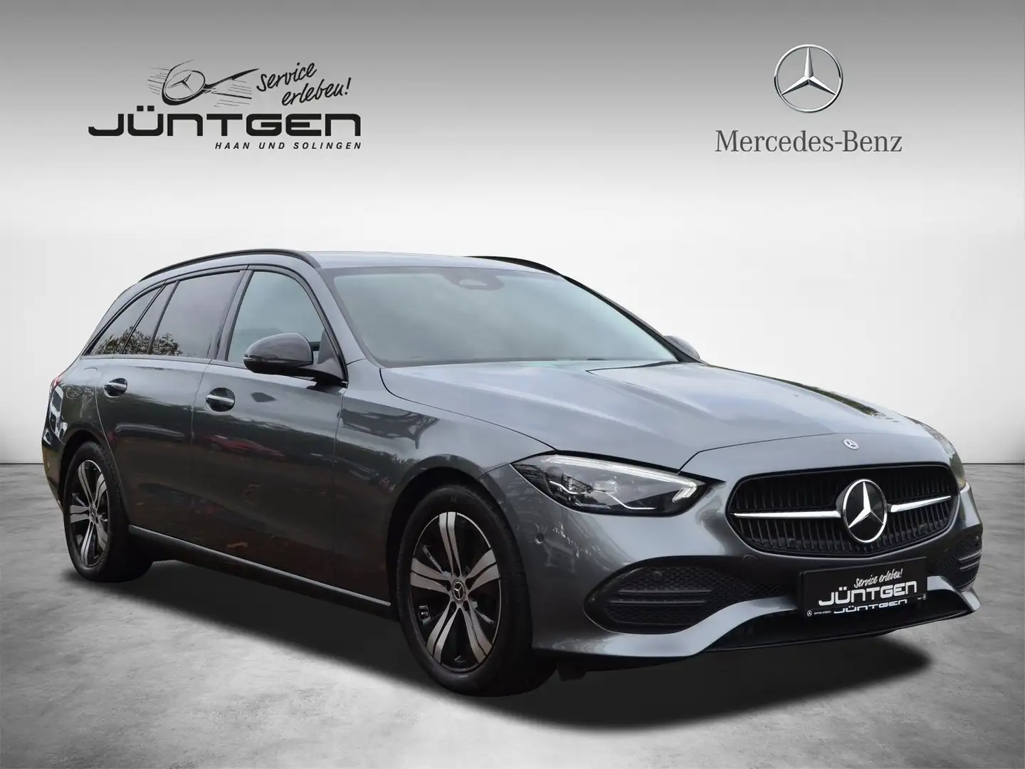 Mercedes-Benz C 200 d T Avantgarde NIGHT DSC+ RFK AHK LED MBUX Grijs - 1