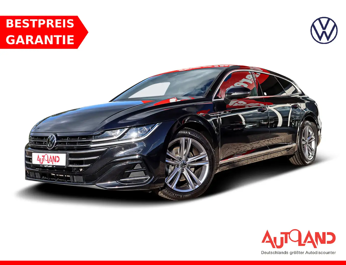 Volkswagen Arteon SB 2.0 TDI R-Line DSG LED Navi ACC 360° Schwarz - 1
