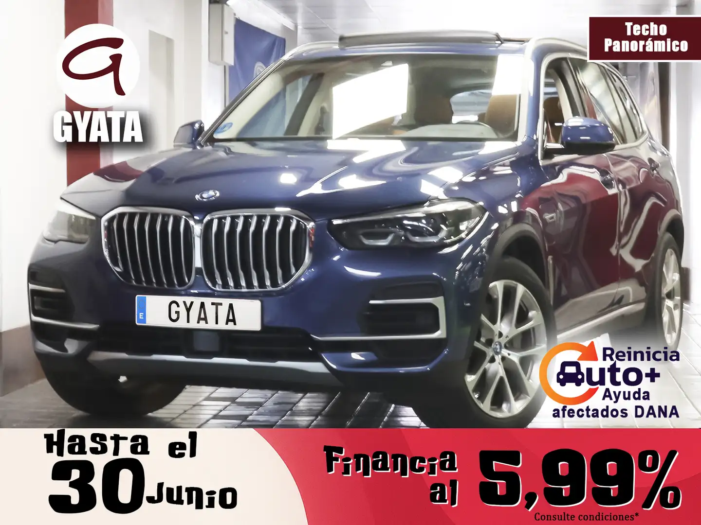 BMW X5 xDrive 45e Blau - 1