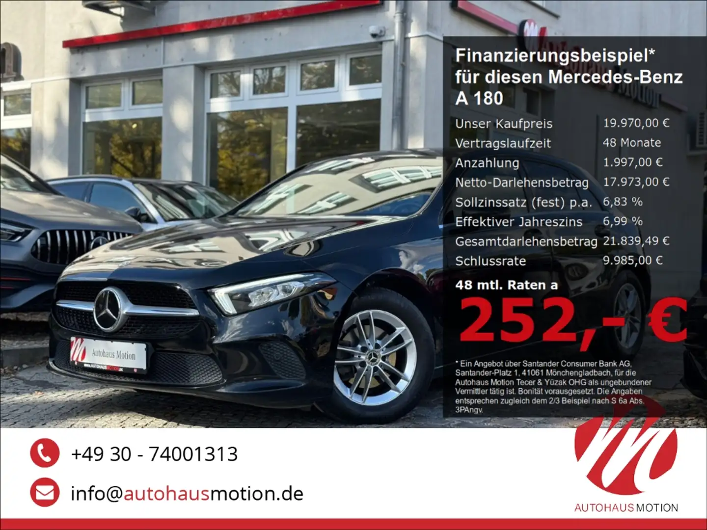 Mercedes-Benz A 180 Business Widescreen Kamera LED ACC Keyless Nero - 1