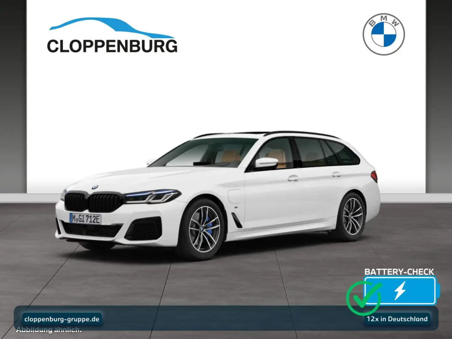 BMW 530 e xDrive Touring M Sportpaket Head-Up+AHK+ACC Weiß - 1