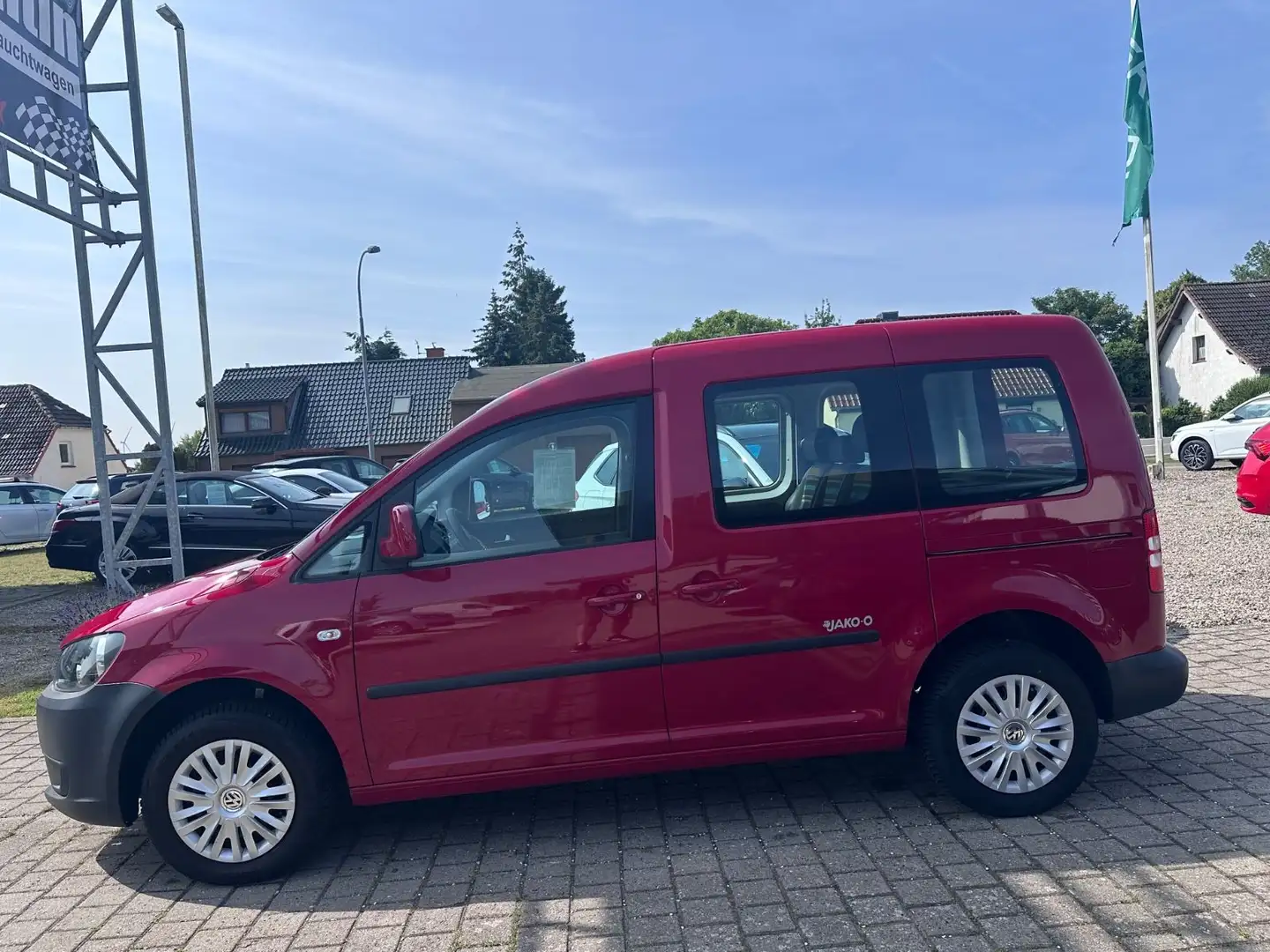 Volkswagen Caddy Kasten/Kombi JAKO-O BiFuel*NAVI*1.HAND* Rojo - 2